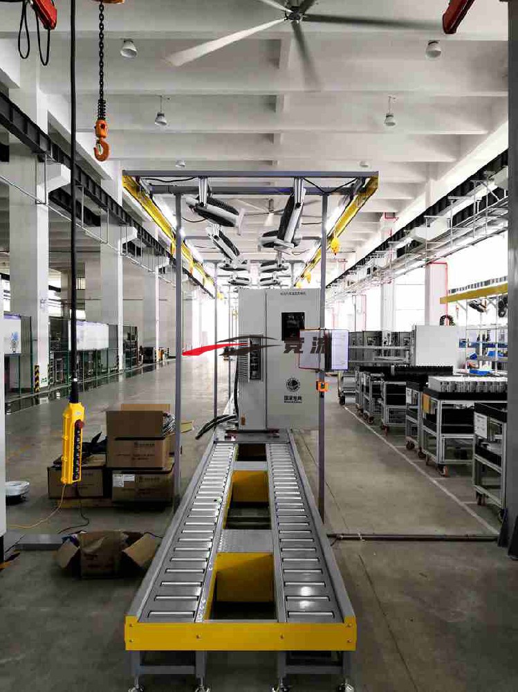 Electric vehicle charging pile production line